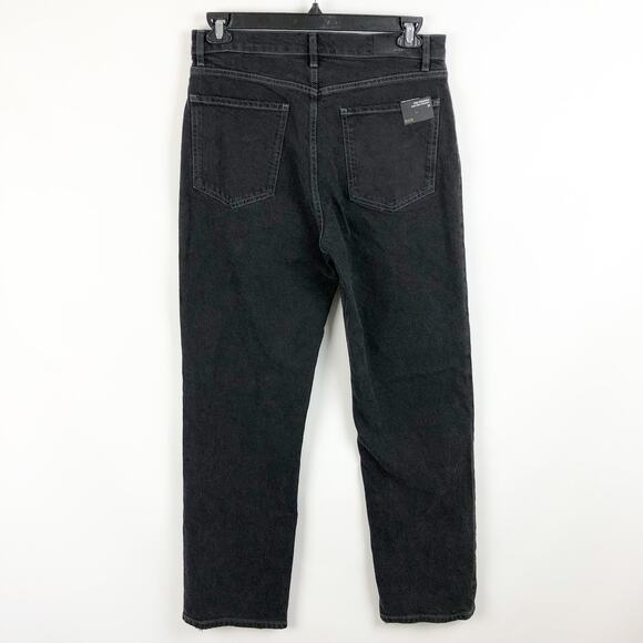 RAILS Womens The Topanga Straight Leg Jeans 31 US 12 Black Stretch High Rise NWT - Picture 5 of 10